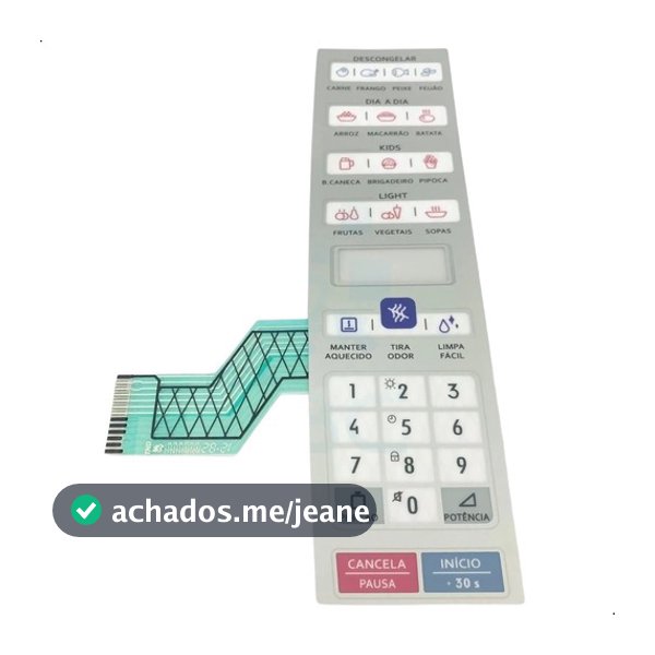 Membrana Electrolux Meo44 Dupla Face Teclado De Microondas