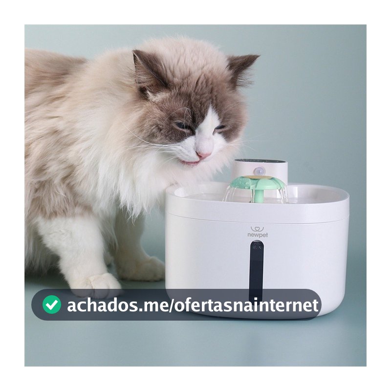 Newpet Fonte de água automática para gatos Cabo USB/operado por bateria Sensor de detecção inteligente para cães gatos