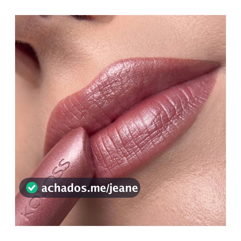 KOLOSS BATOM LIPSTICK 150 - ROSA TEA - CINTILANTE  HIDRATANTE LONGA DURAÇAO ALTA PIGMENTAÇÃO