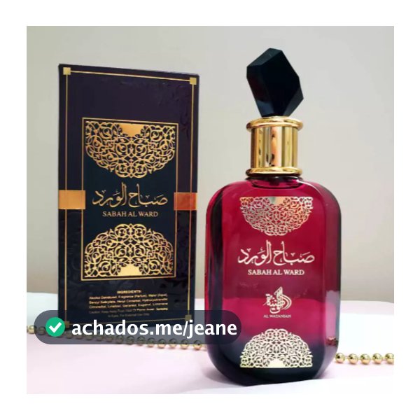 Perfume Árabe Feminino Al Wataniah Sabah Al Ward Eau de Parfum EDP Original 100ml