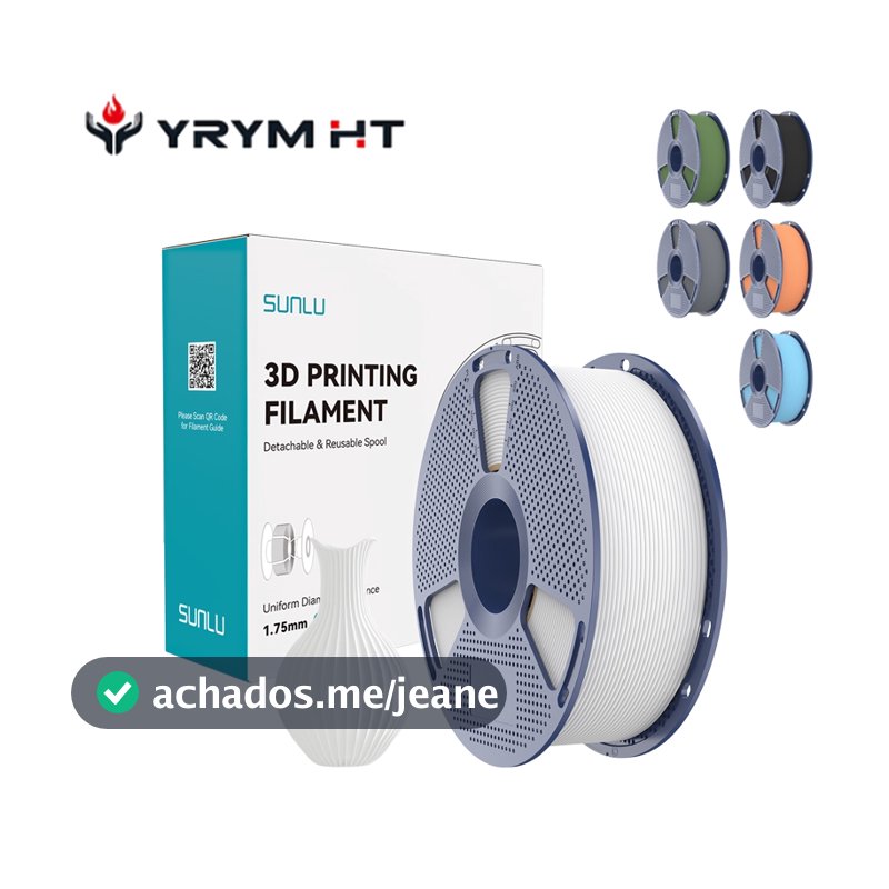 Filamento da impressora 3D SUNLU PLA Matte 1,75mm 1KG/Rolo Materiais de Consumíveis