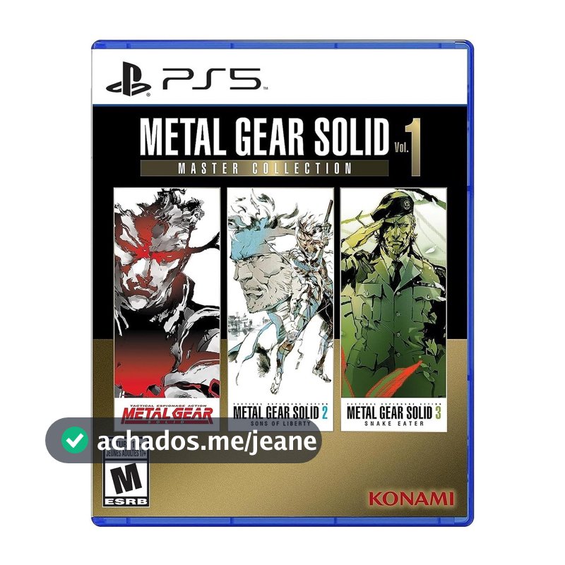 Metal Gear Solid Master Collection Vol 1 PS5 Midia Fisica