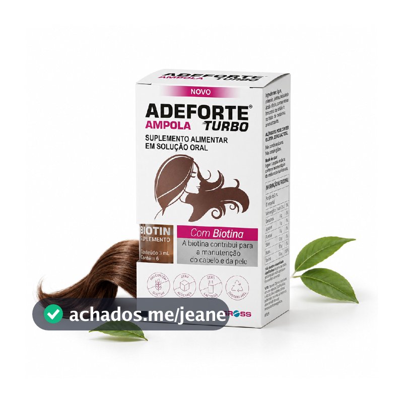 Suplemento Vitamínico Adeforte Turbo + Biotina 3ml