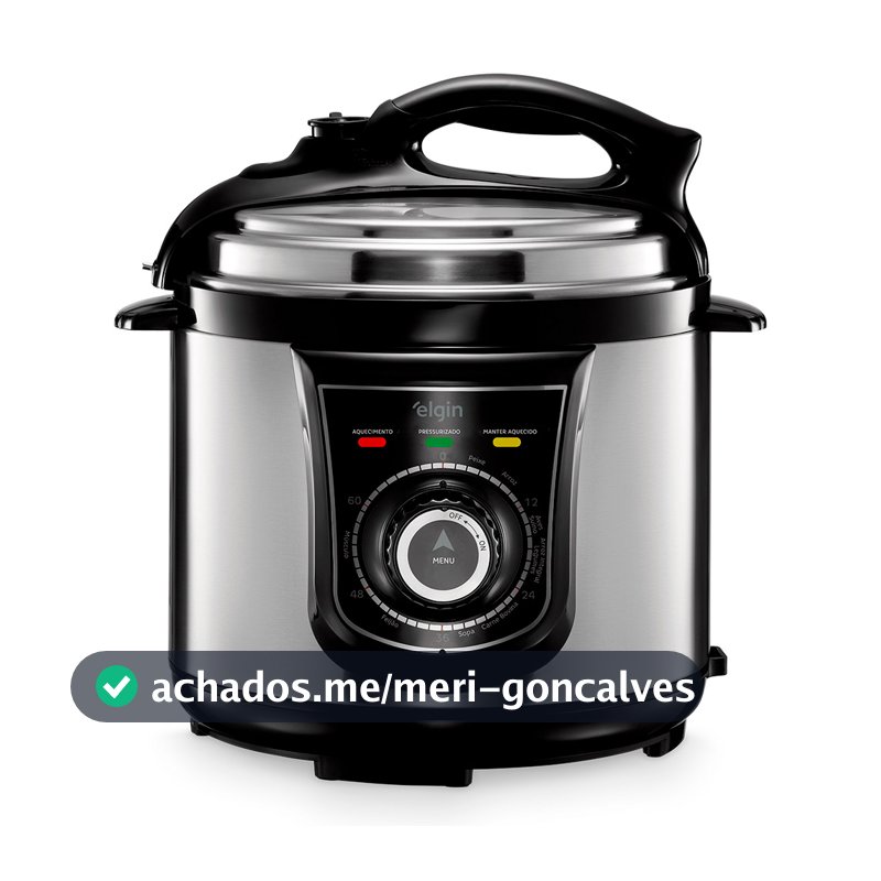 Panela de Pressão Elétrica Inox 840W 4 Litros  Elgin - 127V
