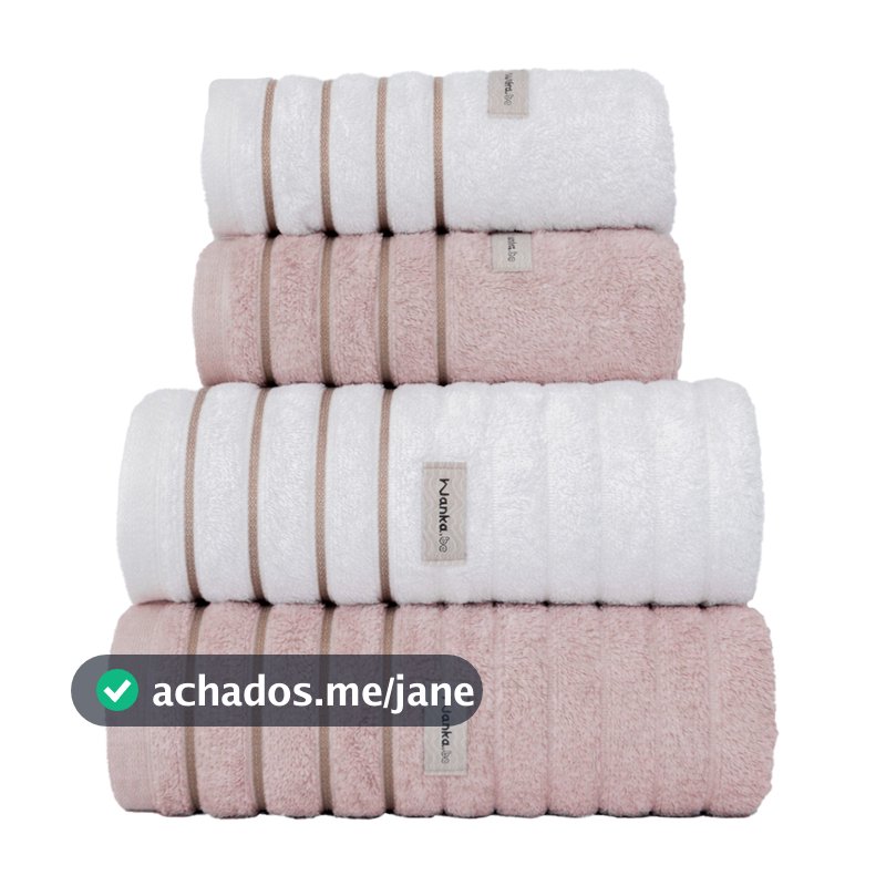 Kit 4 Peças Toalhas Banho Gigante e Rosto | Banhão Turim | Grossa Macia 600g