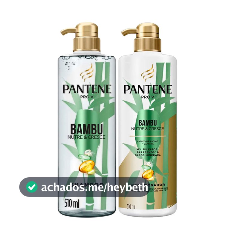 Kit Shampoo + Condicionador Pantene Pro-V Bambu Nutre & Cresce 510ml
