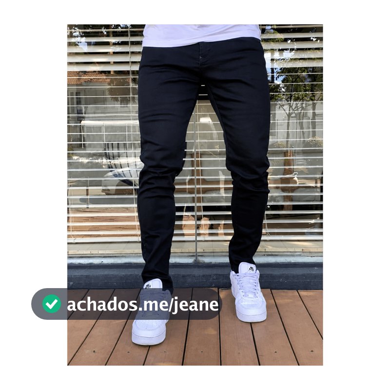 Calça Jeans Masculina Lycra Premium Slim Elastano Lisa Casual Elegante Trabalho