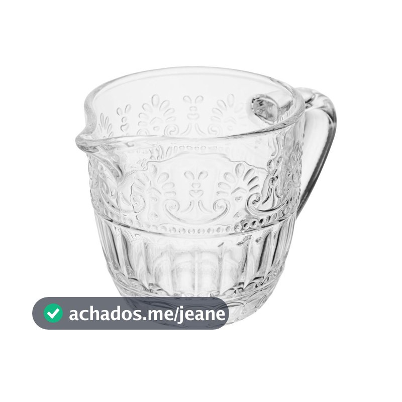 Mini Leiteira Mauve 230ml Cristal Wolff para Servir Leite Caldas Molhos Café Mesa Posta Elegante Compacta Sofisticada