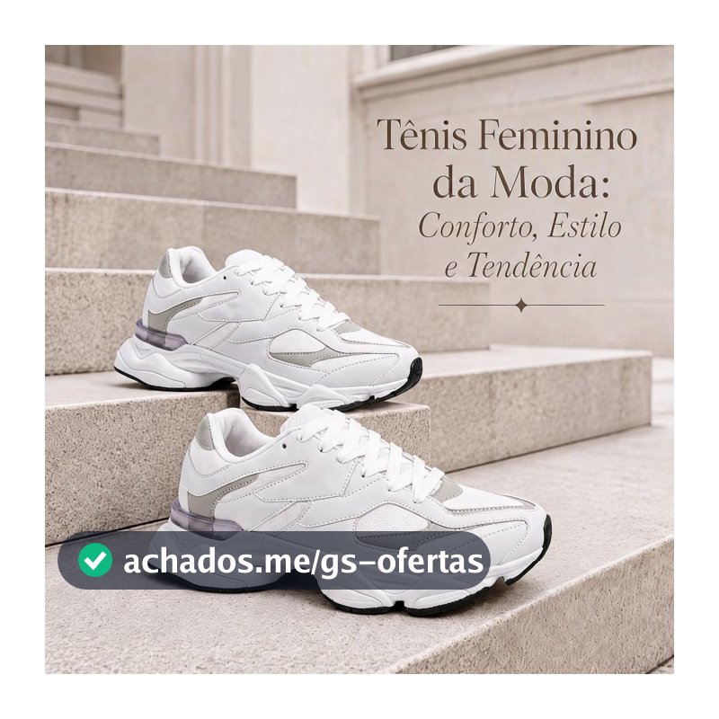 Tenis Feminino Tendência | Design Robusto e Moderno Para Todos os Dias Com Estilo | GARANTA AGORA!