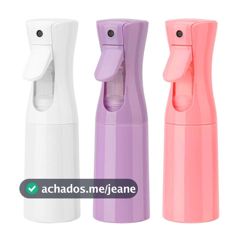 Borrifador Jato Contínuo Profissional Névoa Fina 200ml Para Cabelos Salão de Beleza Macaron Spray Original