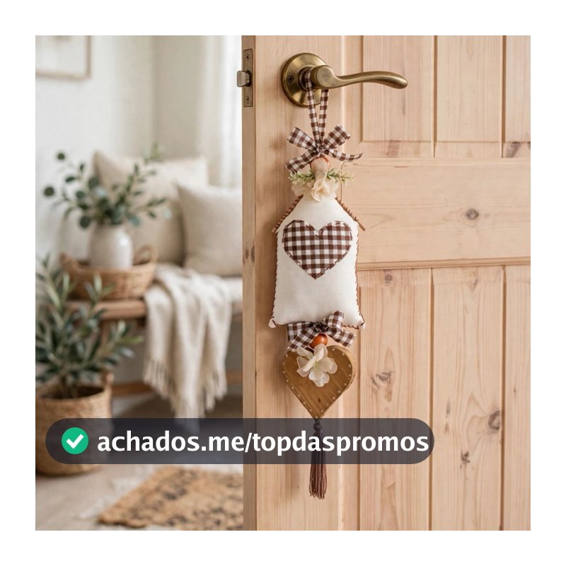 Casinha Decorativa Cantinho do Café 20cm MDF + Tassel 45cm .