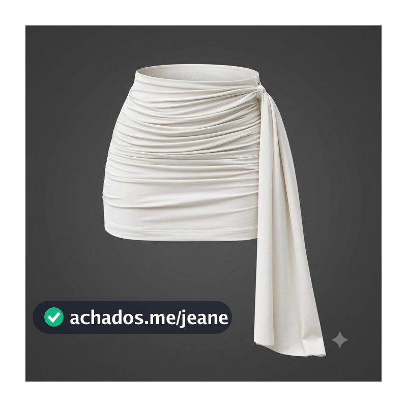 Saia Feminino Curta Plissada Com Faixa na Lateral Suplex Moda Gringa Franzida Estilosa