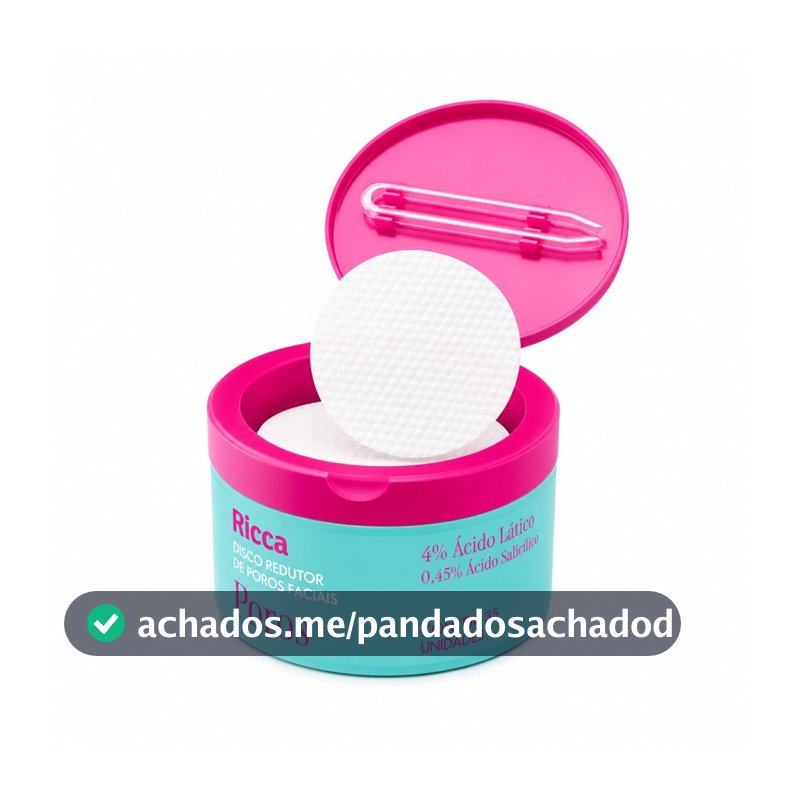 Disco Redutor de Poros Facial Esfoliante Pele Oleosa Antiacne Ricca 35unidades