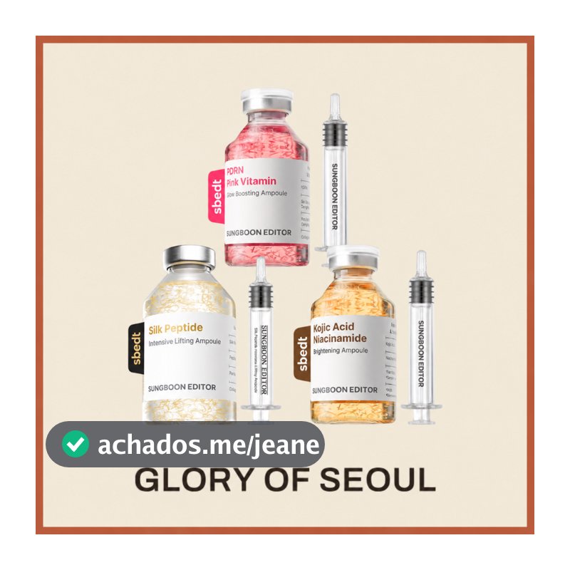SUNGBOON EDITOR Ampoule 4 Types ( Silk Peptide Intensive Lifting 35ml, 60ml / Kojic Acid Niacinamide Brightening 40ml / PDRN Pink Vitamin Glow Boosting 40ml )