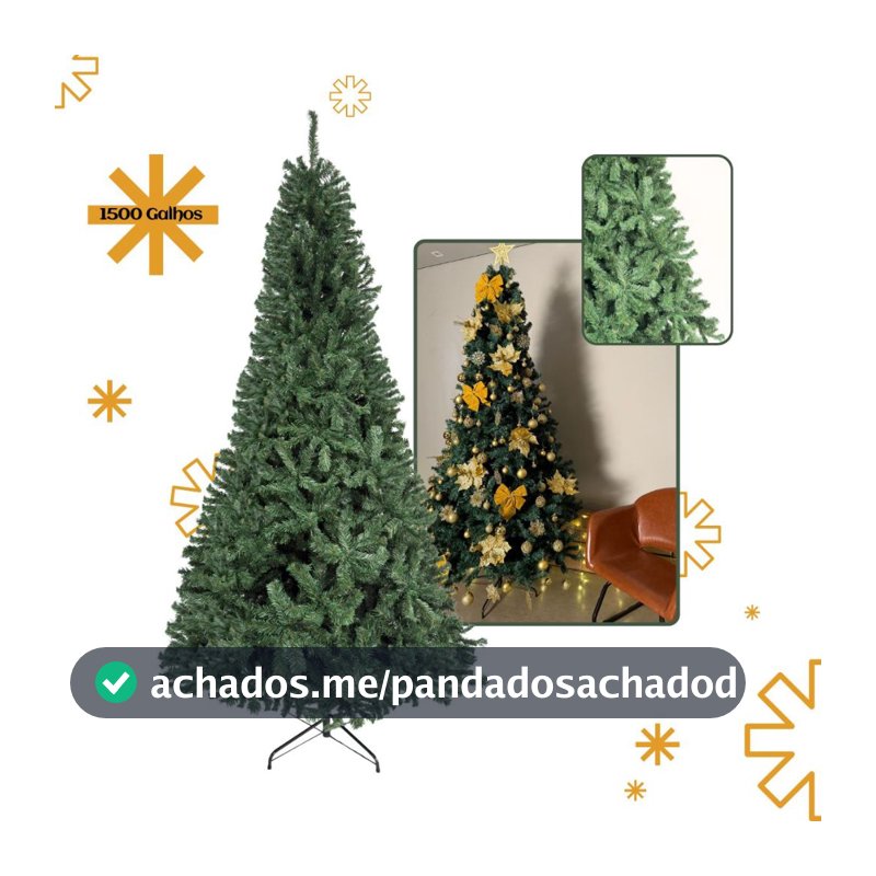 Arvore De Natal Pinheiro 1,5m 1,8m 2,1m 2,4m Tamanho até 1500 Galhos Tradicional Decoração LuvinCo