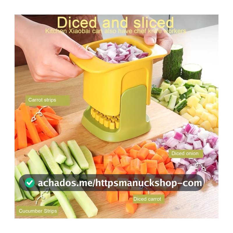 Cubos E Corte Artefato Multifuncional Aço Inoxidável  Vegetal Pepino Batatas Acessórios De Cozinha