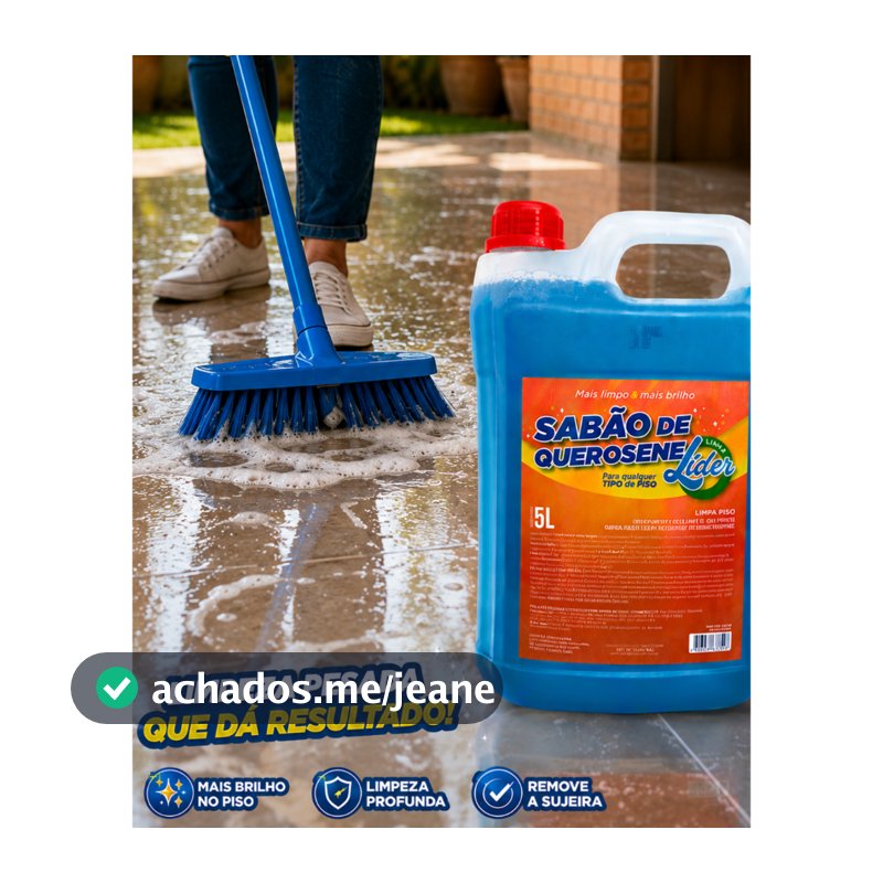 SABÃO DE QUEROSENE 5 L - LIMPEZA PESADA - PARA QUALQUER TIPO DE PISO
