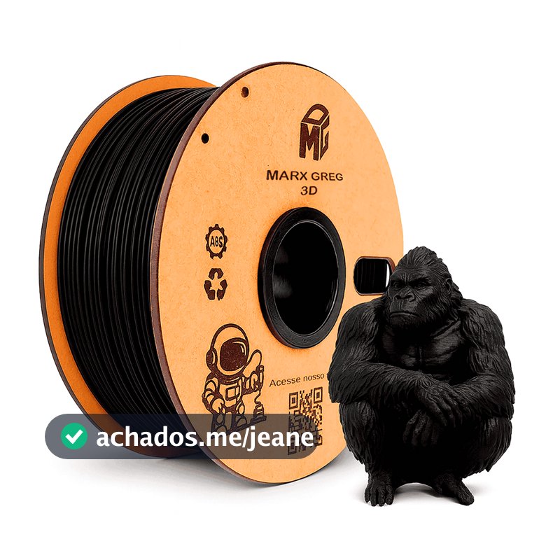 Filamento ABS Impressora 3D - 1 kg  Premium 1.75mm Alta Fluidez