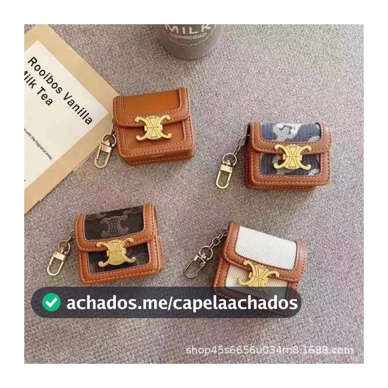 Capa para Fones de Ouvido Bluetooth para Airpods Pro 2ª Geração, Capa Protetora para 4ª/3ª/2ª/1ª Geração, Estilo Crossbo