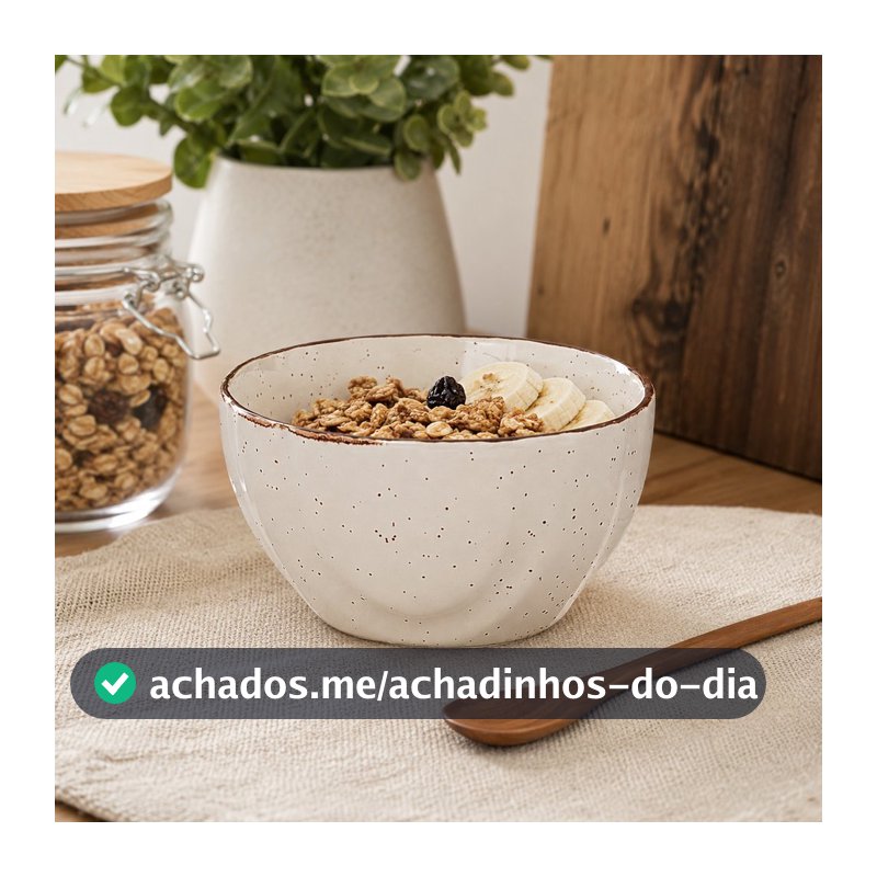 Bowl de Cerâmica Bahamas 350ml Bege - Hauskraft Premium