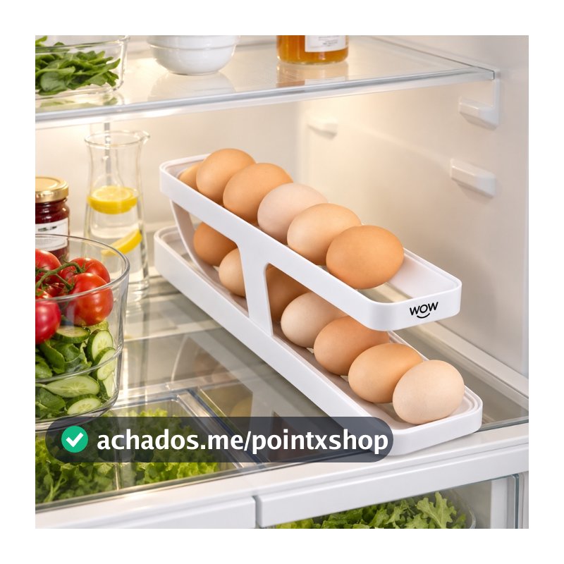Organizador Ovos Porta Geladeira Para Economia Espaço