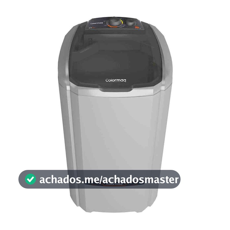 Lavadora de Roupas Semiautomática 20kg LCS 20 com 6 Programas de Lavagem e Reúso de Água Colormaq