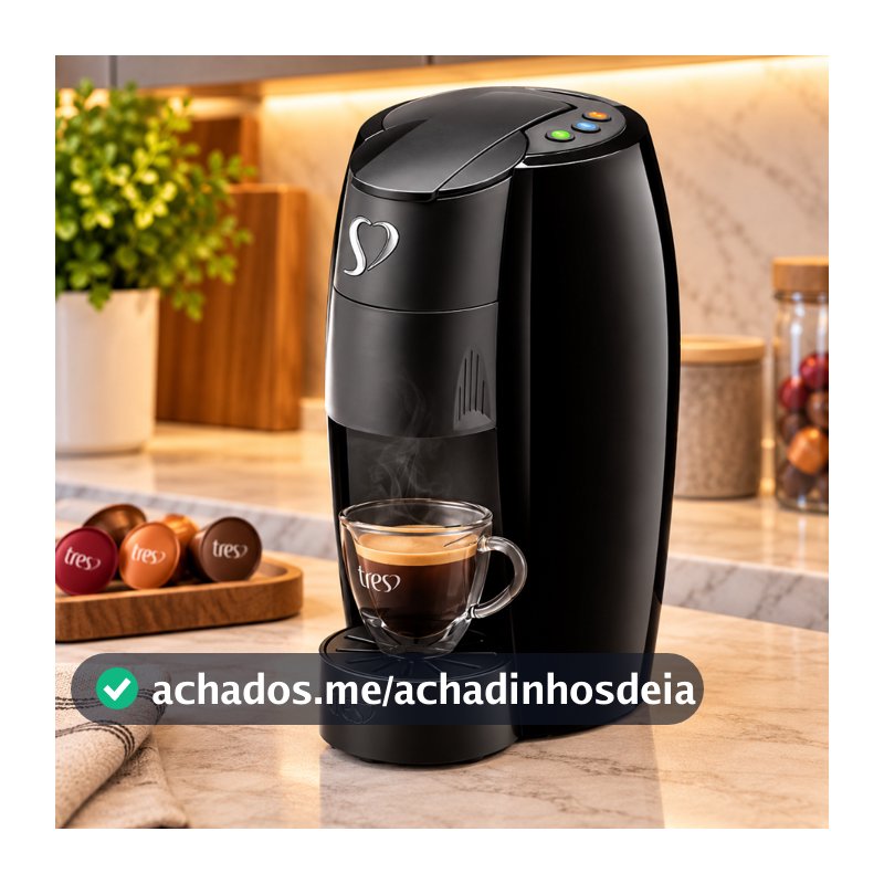 Cafeteira Espresso Três Corações LOV 1250W Máquina de Café Multibebidas Original 127V