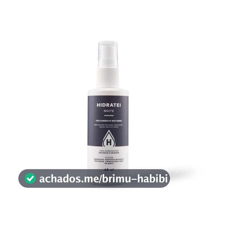 Creme Capilar Noturno Hidratei 60ml Travel Size Tratamento Noite Revitalização Reparação