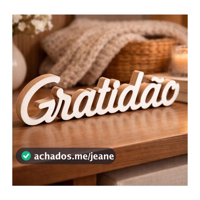 Palavras De Mesa Decoração Gratidão Love MDF 15mm Presente Criativo Resistente