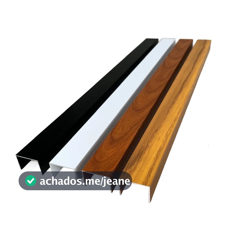 Perfil Protetor Veda Porta Anti-Inchaço Aluminio Salva portas - Preto, Branco, Madeirado