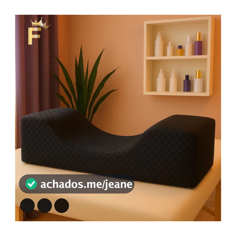 Almofada Lash Pillow Travesseiro para Pescoço e Extensão de Cílios e Maquiagem