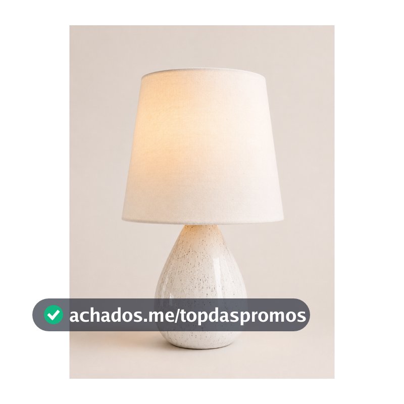 ABAJUR LUMINÁRIA CAPRI 34CM CERÂMICA CRIART HOME