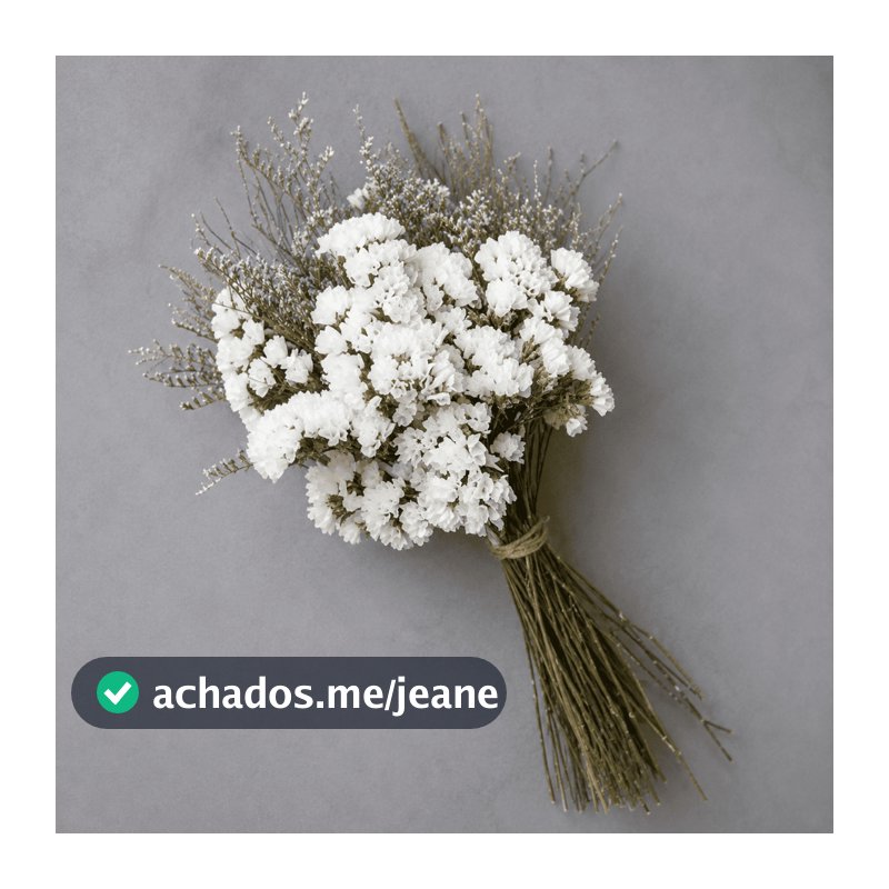 Buquê de flores secas naturais desidratadas tamanho P