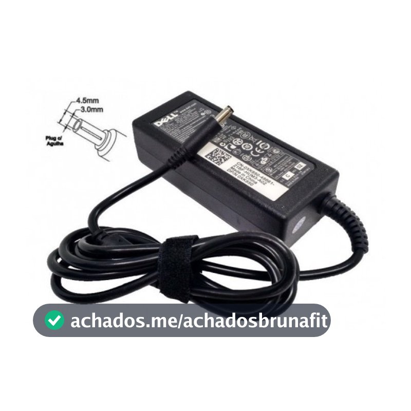 Carregador Notebook Dell 19.5v 3.34a 65w Pino Fino Envio Já