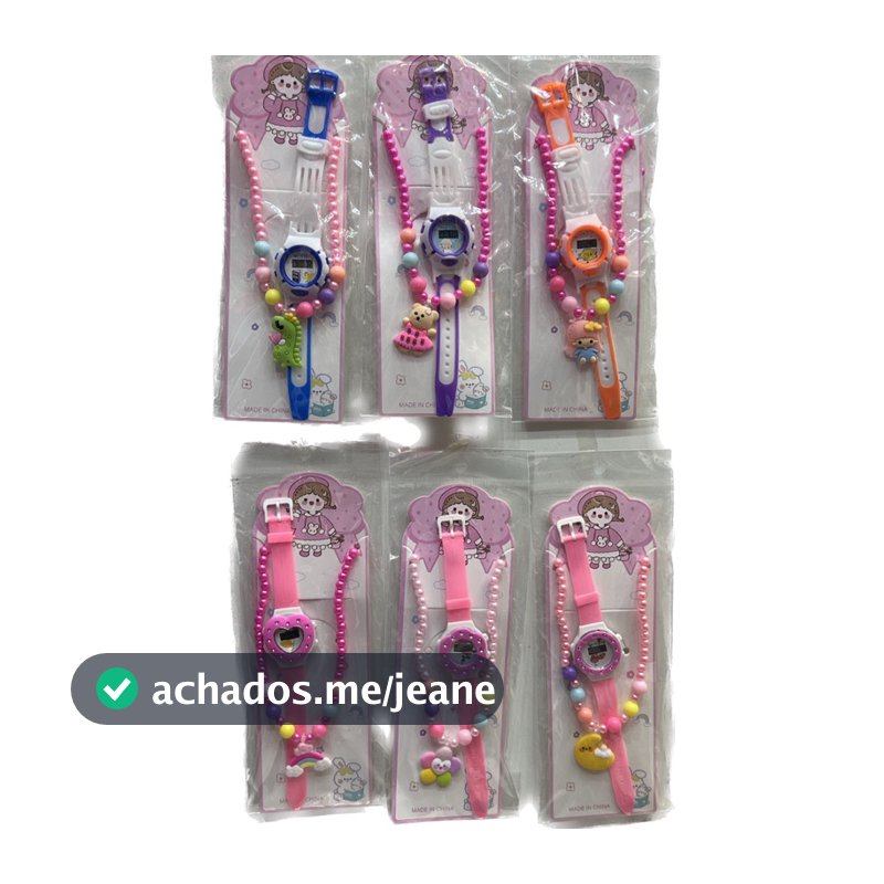 10 UNIDADES kit relógio e pulseira led para menino e menina
