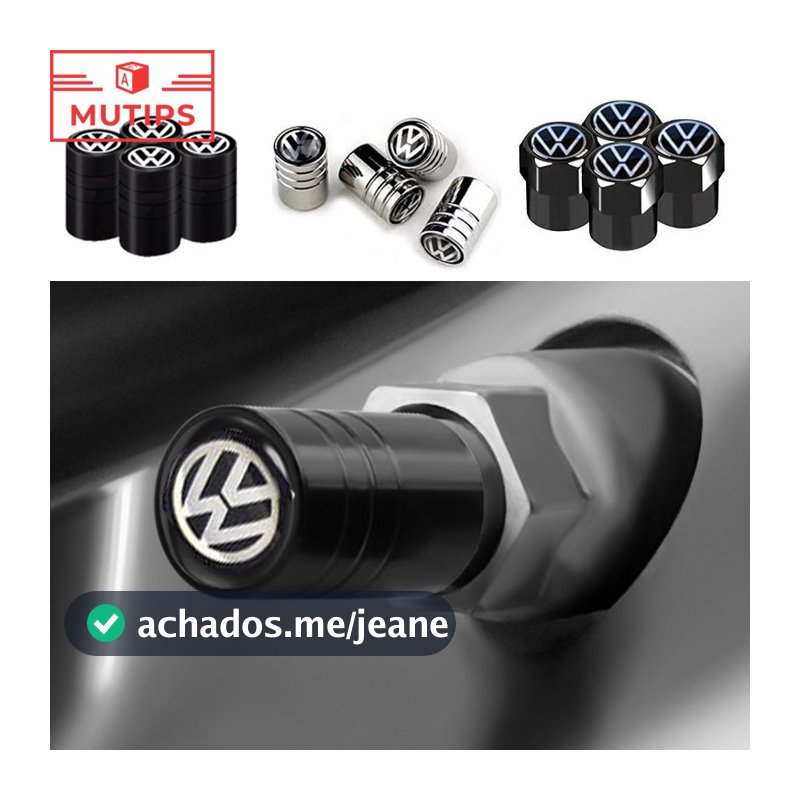 Volkswagen 4Pcs/Set Pneus De Liga De Alumínio Para Carros Tampa De Ar Roda Válvula De Haste Golfe Mk4 Mk7 MK3 jetta mk6 Up Passat b5 b6 b7 Tiguan