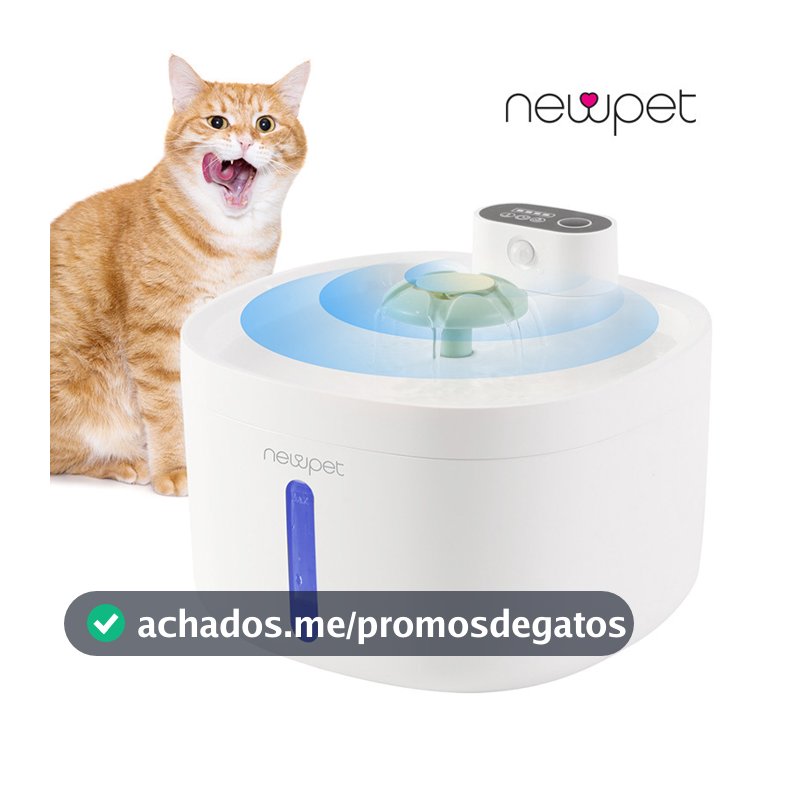 Fonte de água para gatos com sensor inteligente 2,6 L automática para animais bebedouros
