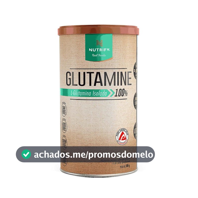 Nutrify Glutamine L-Glutamina Isolada 500g