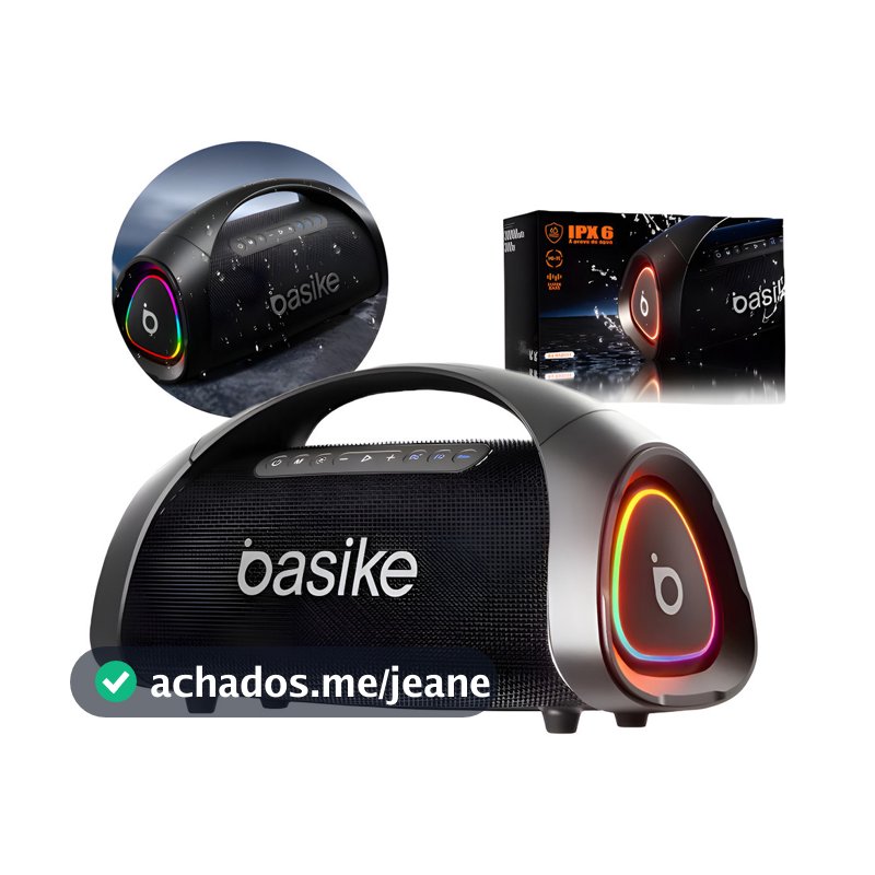 Basike Caixa De Som Bluetooth Portatil Ipx6 Prova D Água Tws RAD134