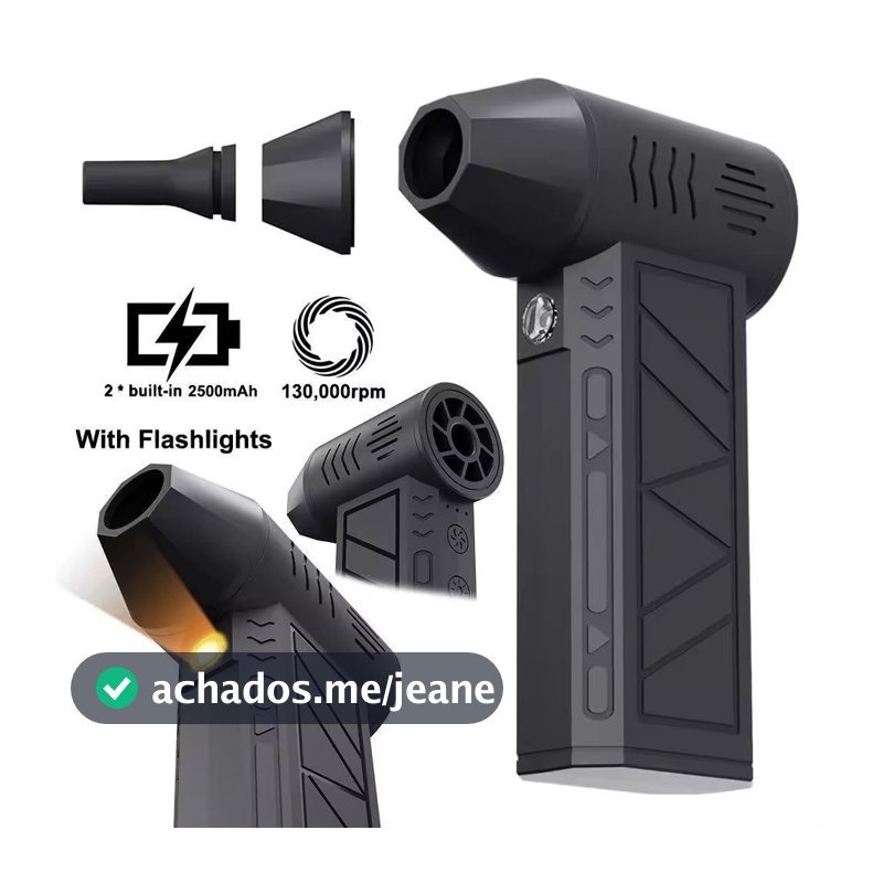 Ventilador Mini Turbo Jet Super Poderoso De 130000 Rpm
