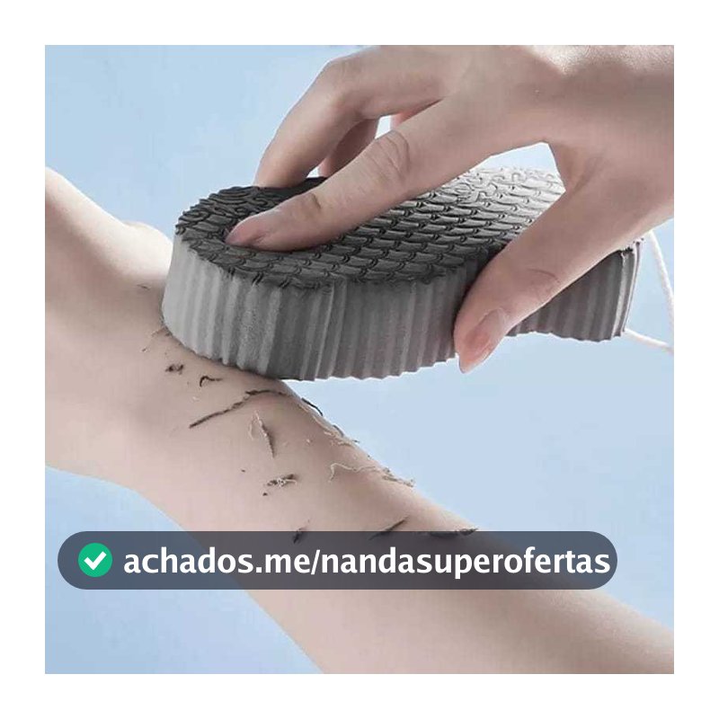 Esponja de banho esfoliante corporal removedor de pele morta e sujeira indolor