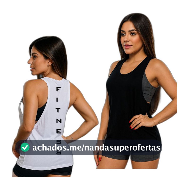 Kit  Camiseta Esportiva Blusinha Feminina Regata Para Treino Caminhada Academia Corrida