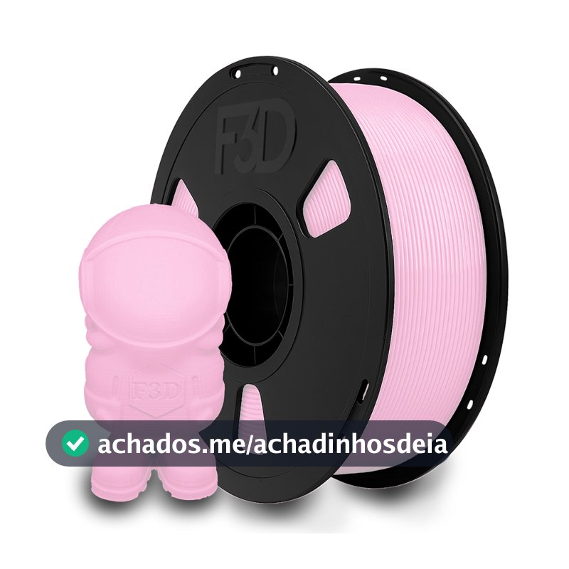 Filamento PLA Premium Rosa Claro 1kg 1,75mm – Impressora 3D