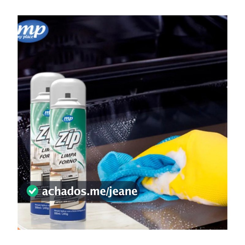 Limpa Forno Fogão ZIP Spray 300 ml Remove Gordura My Place