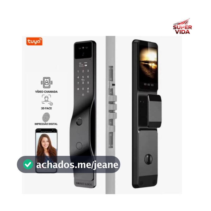 Fechadura Inteligente AITEK ALPHA-211 - Reconhecimento Facial e App Tuya