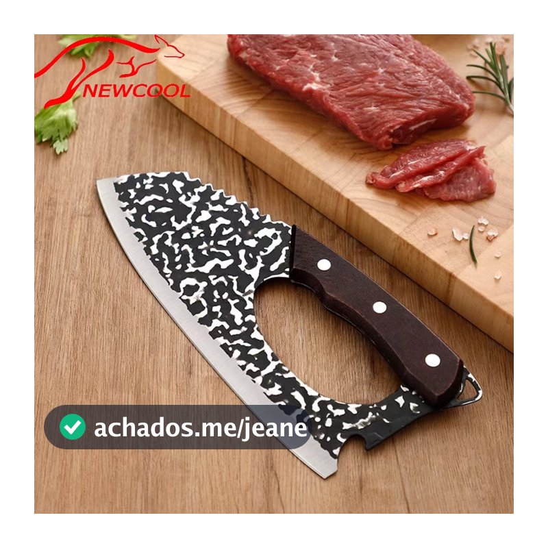 Cutelo lnox Profissional Cabo King Artesanal Churrasco Cozinha