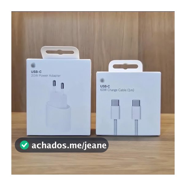 [Carregador completo] USB-C Compatível/IPH/KIT 15, 15 Pro, 15 Pro Max e 16, 16 Pro, 16 Pro Max, 17, 17 Pro, 17 Pro 20W