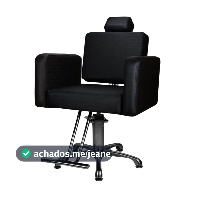 Cadeira Fixa Ester Para Salão De Beleza Profissional Cabeleireiro Reforçada Costura Rebatida Premium