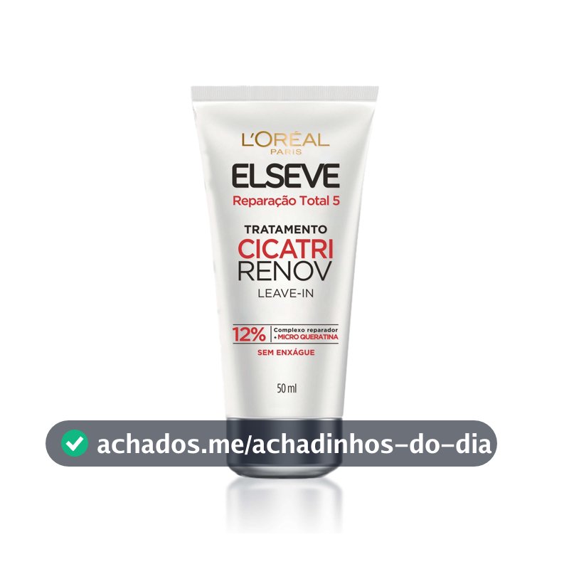 Leave-in de Tratamento L'Oréal Paris Elseve Cicatri Renov, 50ml