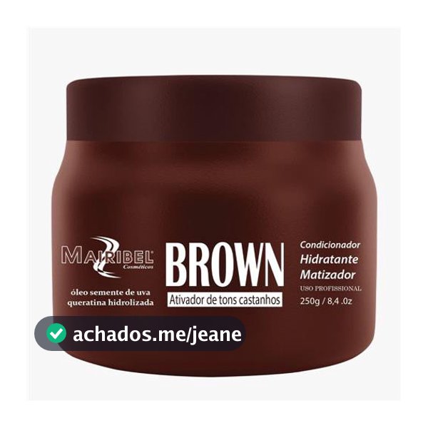 Máscara Matizadora Brown / Castanho Mairibel 250g